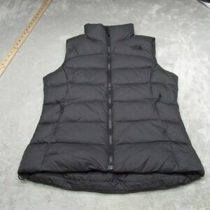 North Face Down Vest Womens Small Black Nuptse 700 Fill Insulated Light Puffer